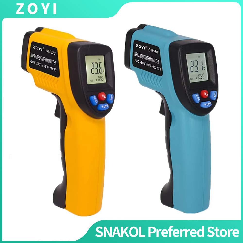 Industrial Laser Thermometer - Cyfrowy termometr na podczerwień, bezdotykowy pistolet