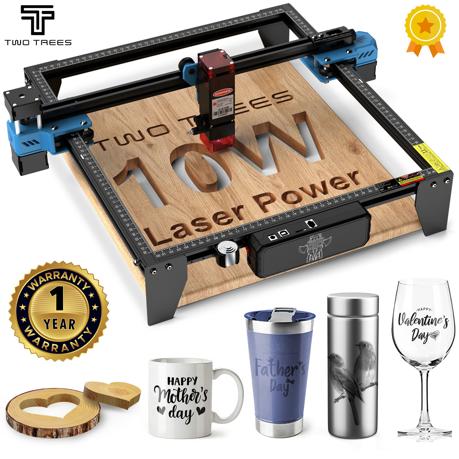 Industrial Laser Printing Machine - TwoTrees TTS-10 Pro 80W grawer laserowy
