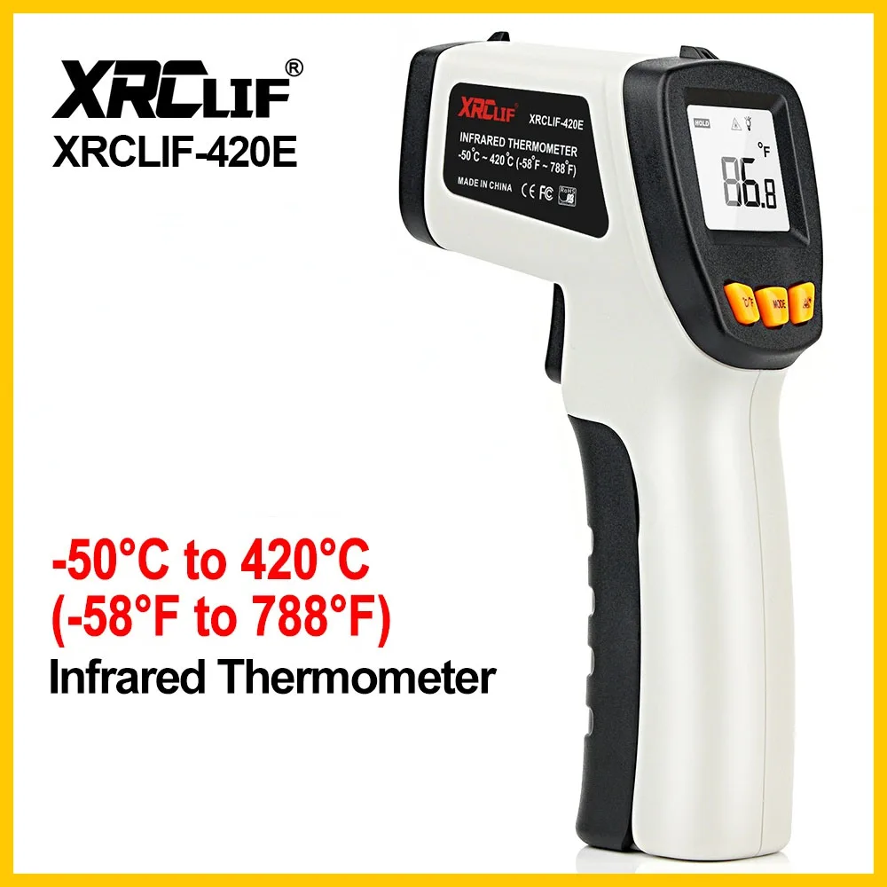 Industrial Laser Thermometer - Termometr na podczerwień XRCLIF Pirometr bezdotykowy