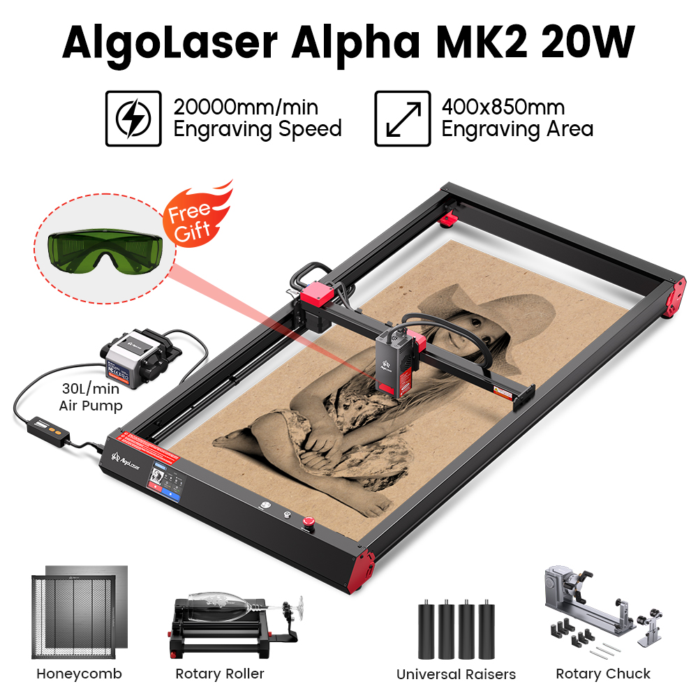 Industrial Laser Printing Machine - 40X85CM ekran dotykowy duży grawer laserowy
