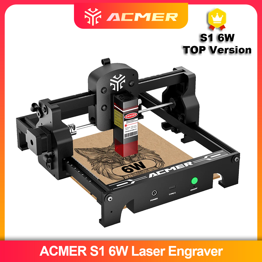 Industrial Laser Cutting - ACMER S1 2.5/3.5/6W Laserowa Maszyna Grawerująca