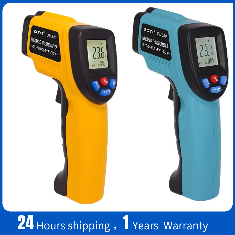 Industrial Laser Temperature Gun - Przenośny termometr na podczerwień, pistolet do
