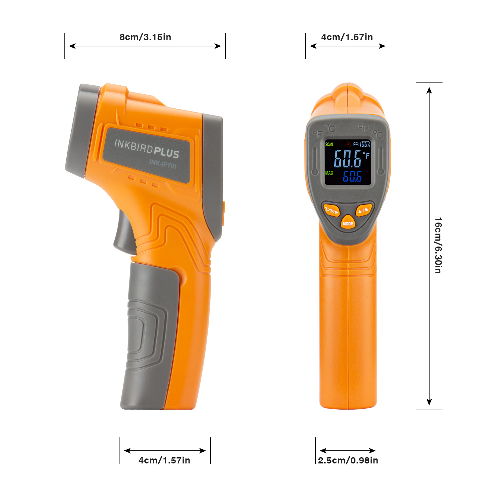 Inkbird laserowy termometr na  – Industrial Laser Temperature Sensor recenzja i cena