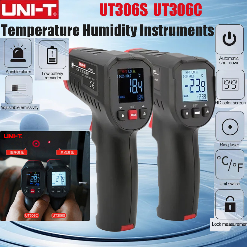 Termometr cyfrowy UNI-T UT306S – Industrial Laser Temperature Sensor recenzja i cena