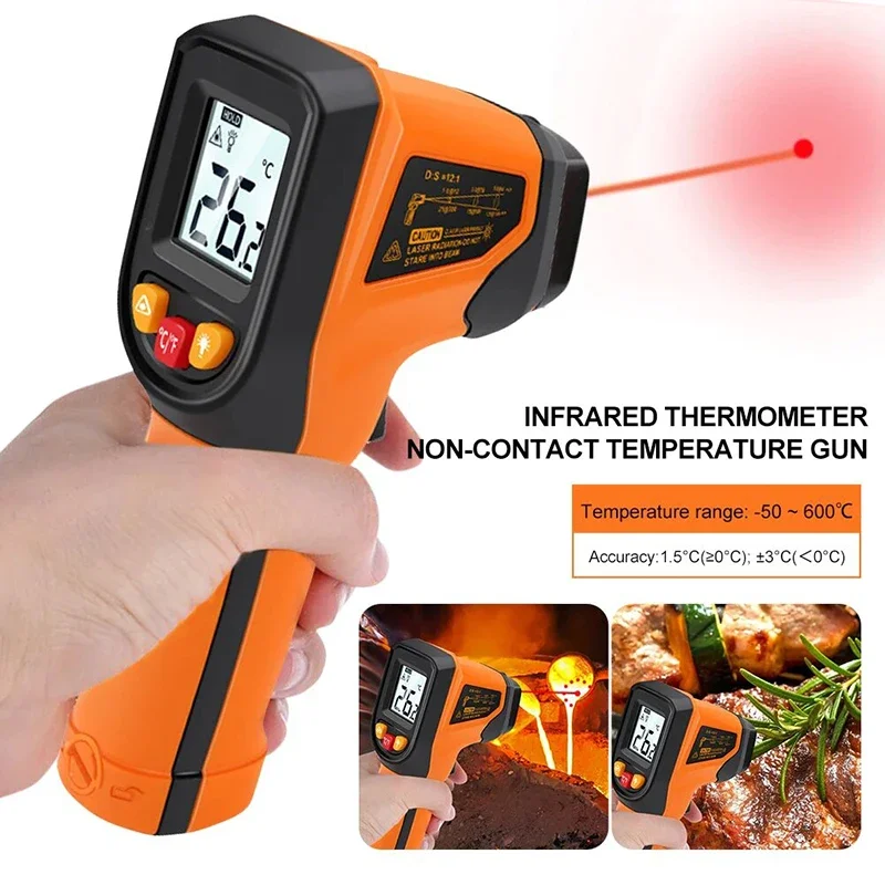 Termometr cyfrowy na podczerwi – Industrial Laser Temperature Gun recenzja i cena