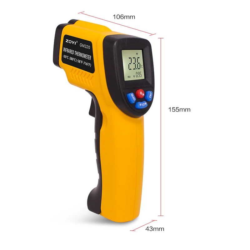 Cyfrowy termometr na podczerwi – Industrial Laser Thermometer recenzja i cena