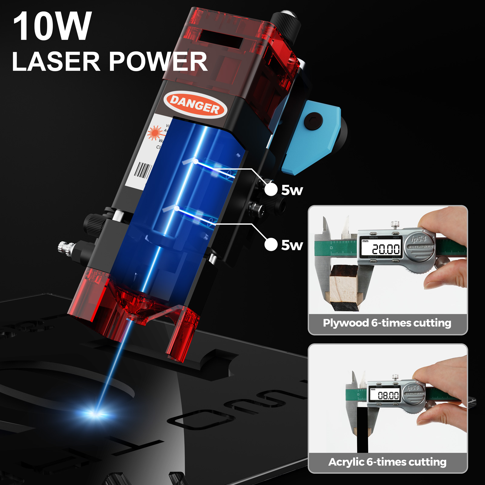 TwoTrees TTS-10 Pro 80W grawer – Industrial Laser Printing Machine recenzja i cena