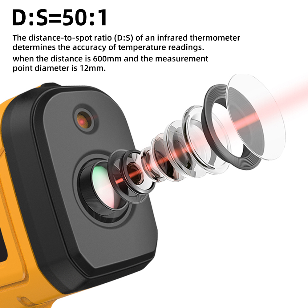 BSIDE -50 ~ 1400C Termometr na – Industrial Laser Temperature Sensor recenzja i cena