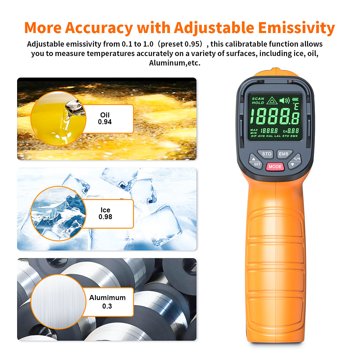 DT1000 DT1600 Termometr na pod – Industrial Laser Temperature Sensor recenzja i cena