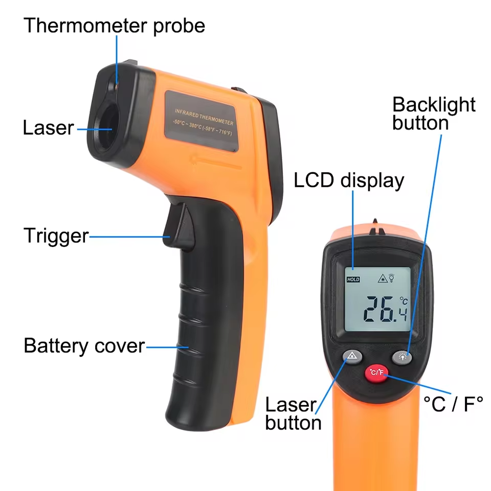 Nowy termometr cyfrowy na podc – Industrial Laser Temperature Sensor recenzja i cena