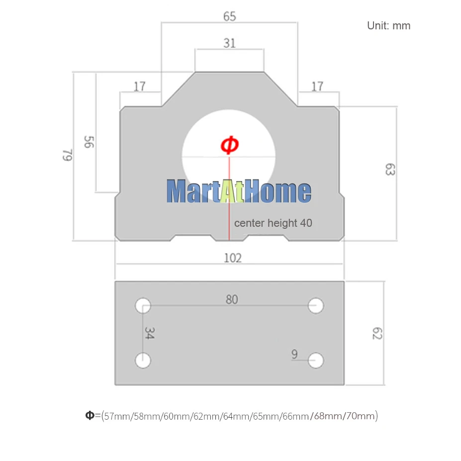 ARGEDO 57mm ~ 70mm Mocowania s – Cnc Spindle Motor recenzja i cena