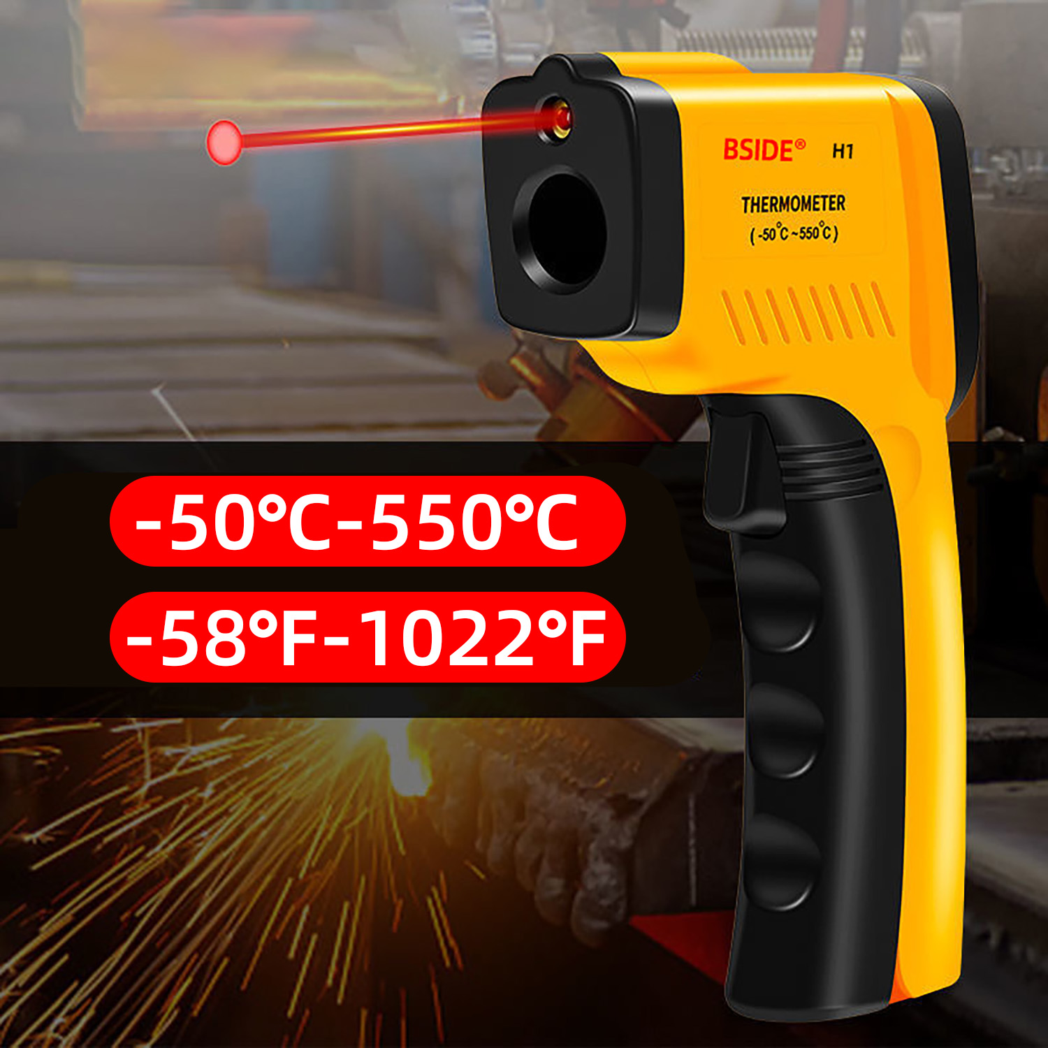 Cyfrowy termometr na podczerwi – Industrial Laser Temperature Sensor recenzja i cena