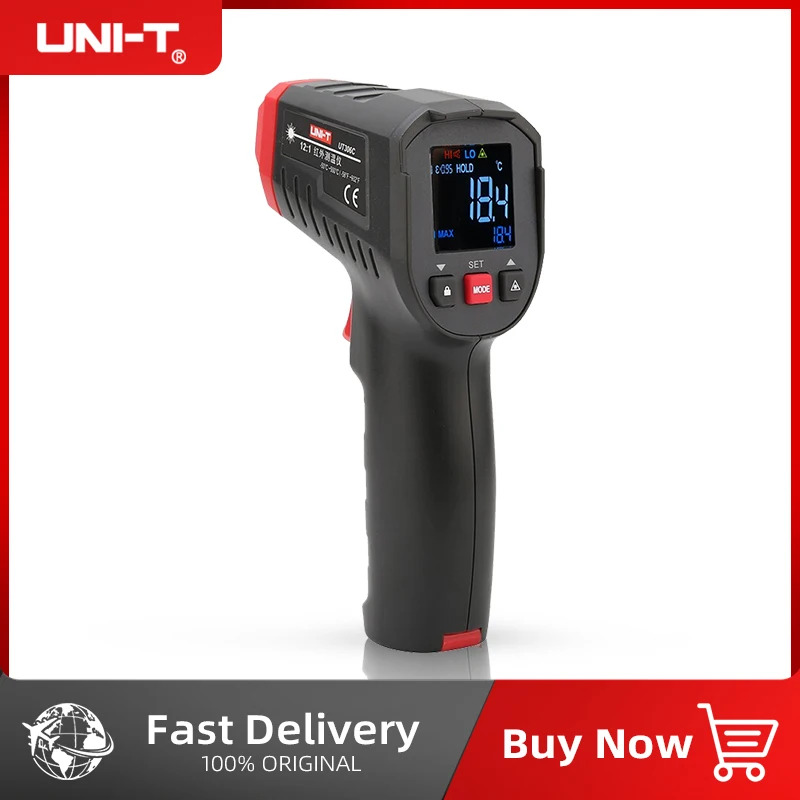 Termometr cyfrowy UNI-T bezkon – Industrial Laser Temperature Gun recenzja i cena